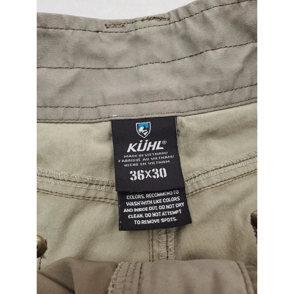 Kuhl Pants Mens 36x30 Taupe Revolvr Rogue Vintage Patina Dye Relaxed Tapered
